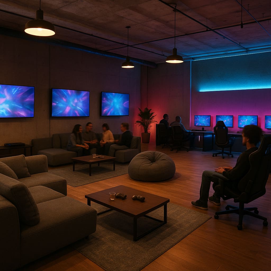 Moderne Gaming Lounge in Wien